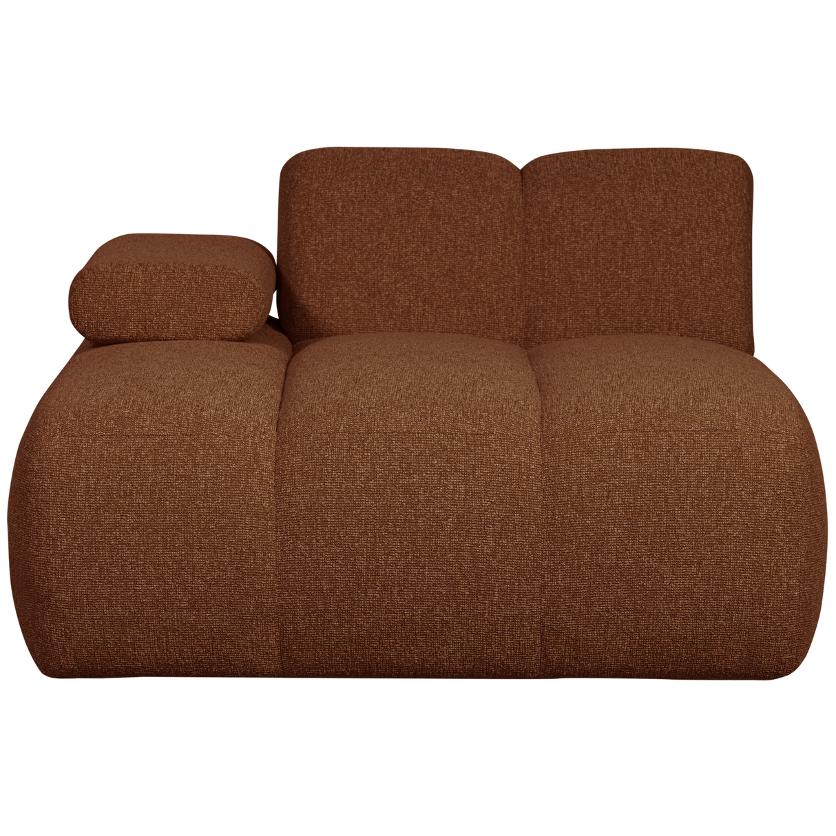 Mojo Chaise Longue Element Links Boucle Roestbruin Melange