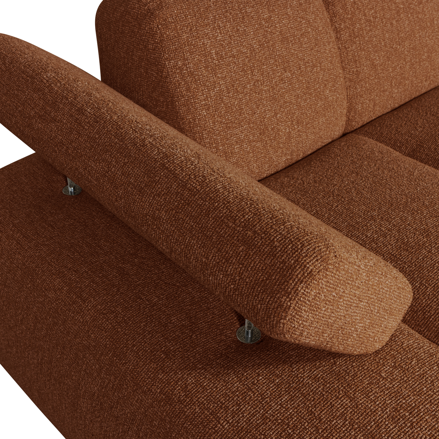 Mojo Chaise Longue Element Links Boucle Roestbruin Melange