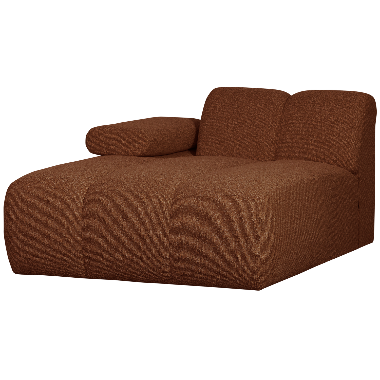 Mojo Chaise Longue Element Links Boucle Roestbruin Melange