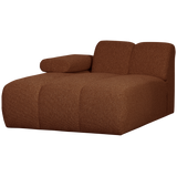Mojo Chaise Longue Element Links Boucle Roestbruin Melange