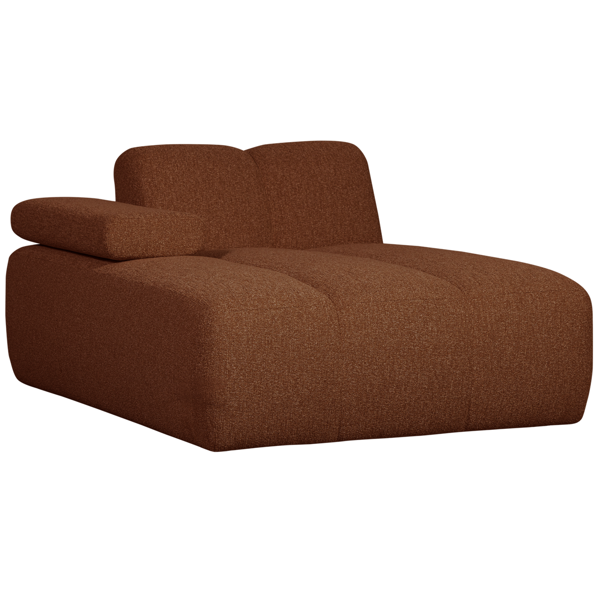 Mojo Chaise Longue Element Links Boucle Roestbruin Melange
