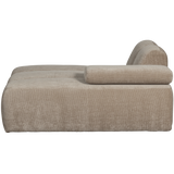 Mojo Chaise Longue Element Rechts Ribstof Donkerzand