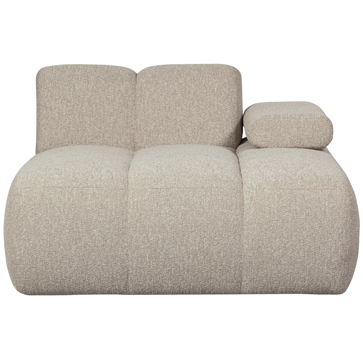 Mojo Chaise Longue Element Rechts Boucle Beige Melange