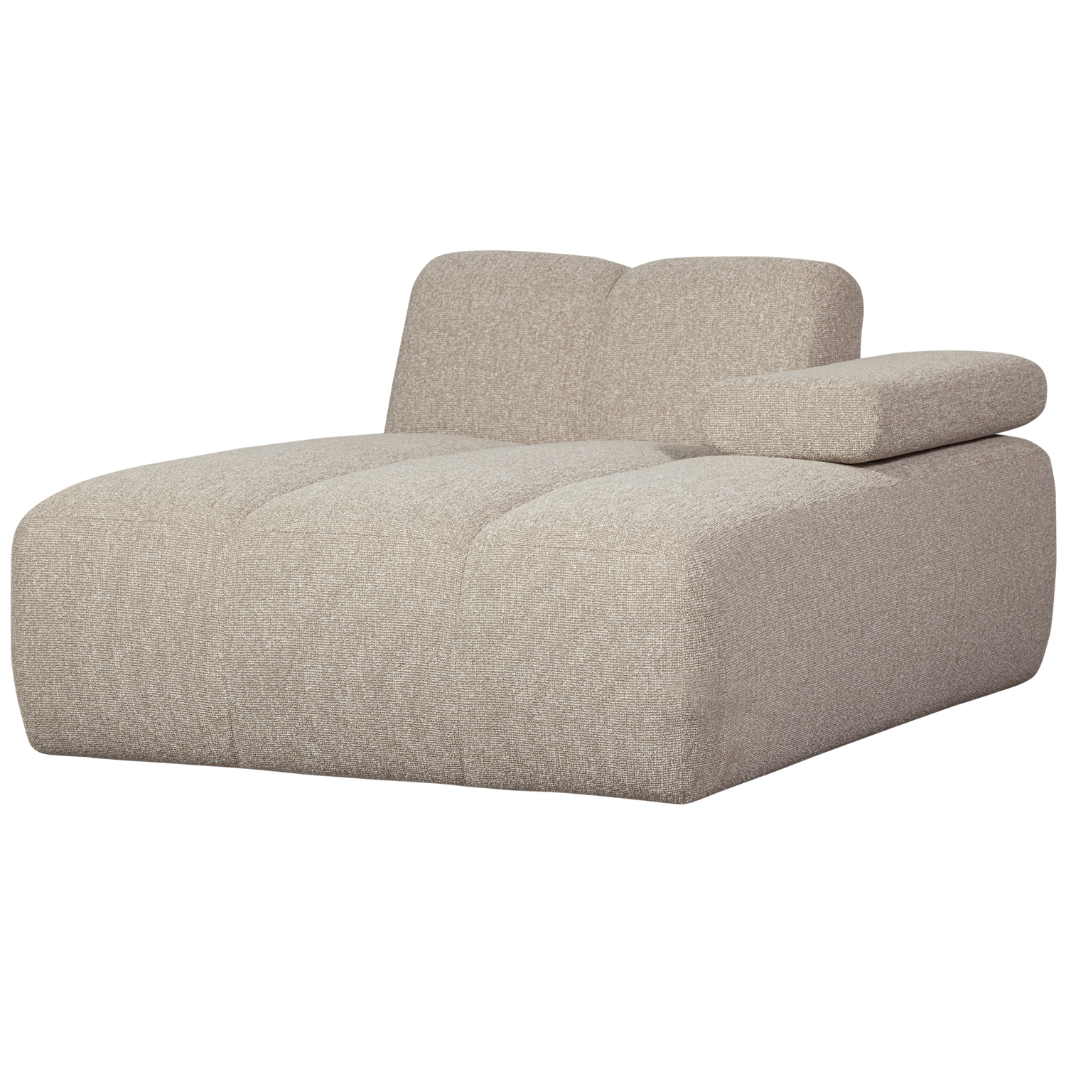 Mojo Chaise Longue Element Rechts Boucle Beige Melange