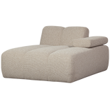 Mojo Chaise Longue Element Rechts Boucle Beige Melange
