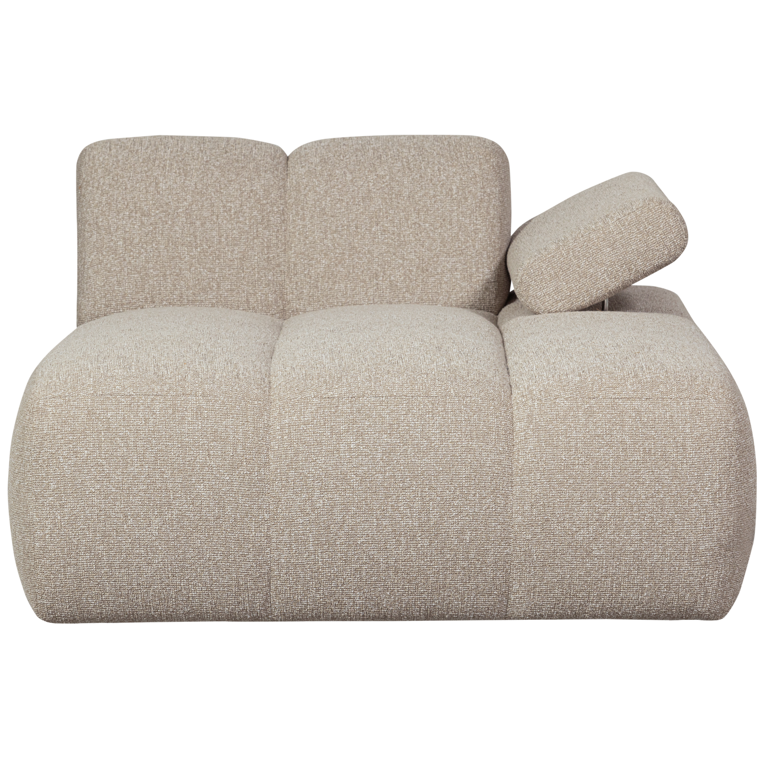 Mojo Chaise Longue Element Rechts Boucle Beige Melange