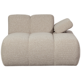 Mojo Chaise Longue Element Rechts Boucle Beige Melange