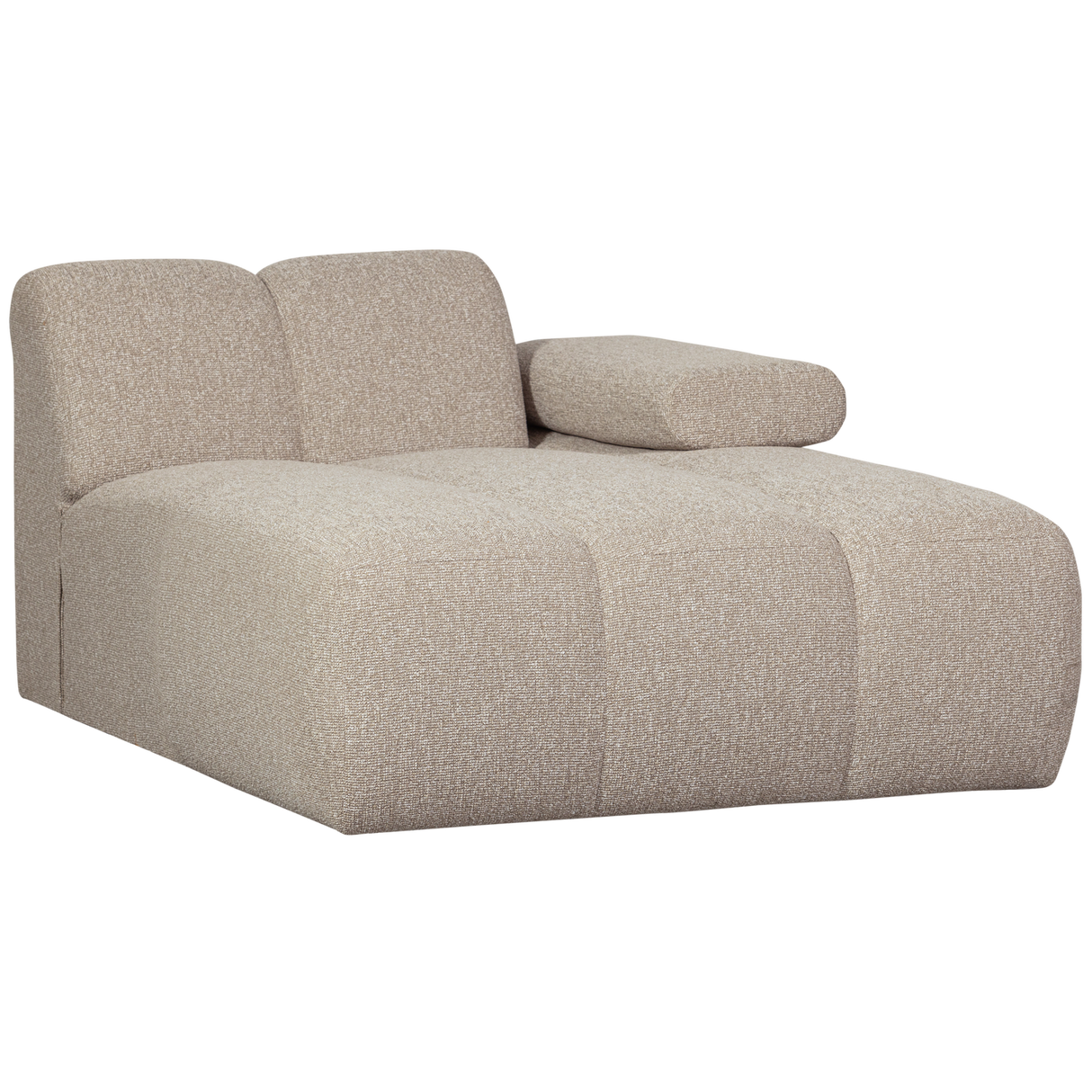 Mojo Chaise Longue Element Rechts Boucle Beige Melange