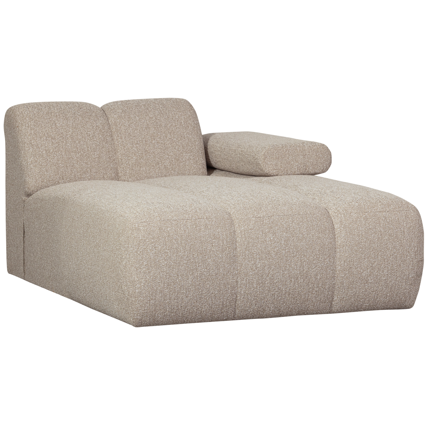 Mojo Chaise Longue Element Rechts Boucle Beige Melange