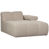 Mojo Chaise Longue Element Rechts Boucle Beige Melange
