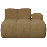 Mojo Chaise Longue Element Rechts Boucle Geel/Bruin Melange
