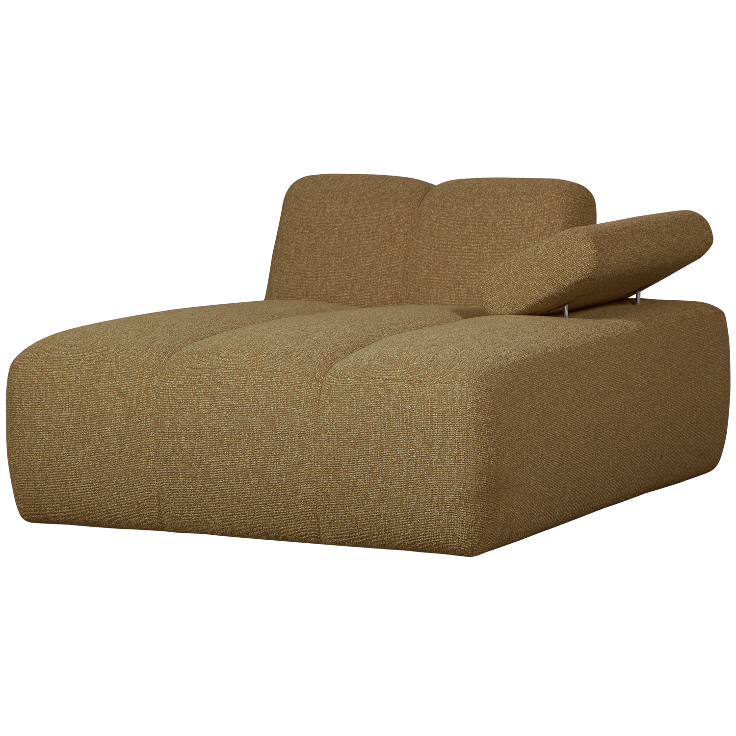 Mojo Chaise Longue Element Rechts Boucle Geel/Bruin Melange