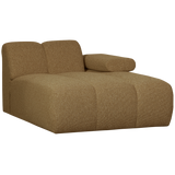 Mojo Chaise Longue Element Rechts Boucle Geel/Bruin Melange