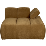 Mojo Chaise Longue Element Rechts Ribstof Honinggeel