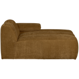 Mojo Chaise Longue Element Rechts Ribstof Honinggeel