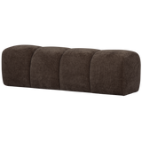Mojo Eetbankje 164 Cm Ribstof Bruin