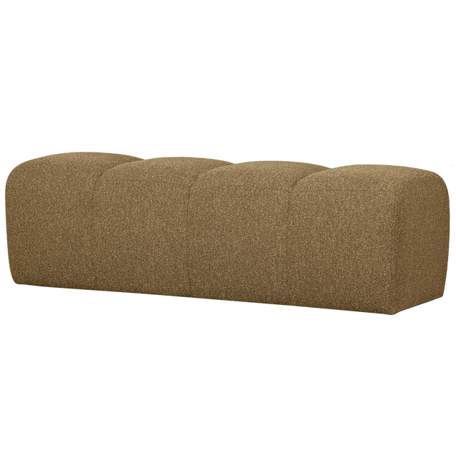 Mojo Eetbankje 164 Cm Boucle Geel/Bruin Melange van WOOOD – Luxe comfort op maat van PureWonen. Vraag naar de beste prijs.