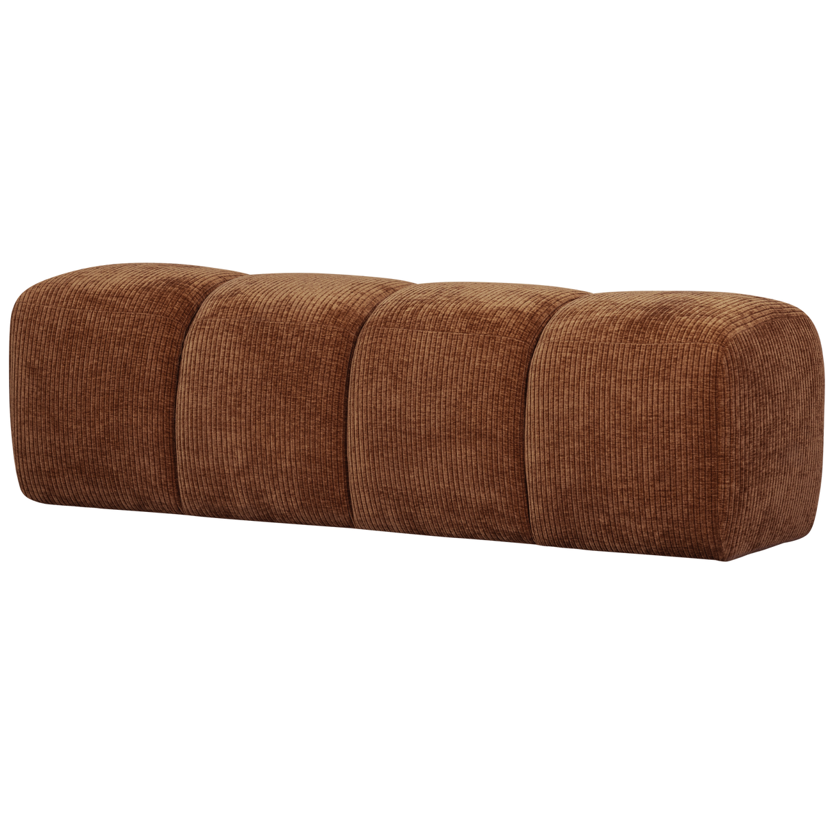 Mojo Eetbankje 164 Cm Ribstof Roestbruin van WOOOD – Luxe comfort op maat van PureWonen. Vraag naar de beste prijs.