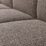 Mojo Eetbankje 164 Cm Met Rugleuning Boucle Bruin Melange