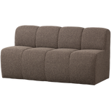 Mojo Eetbankje 164 Cm Met Rugleuning Boucle Bruin Melange