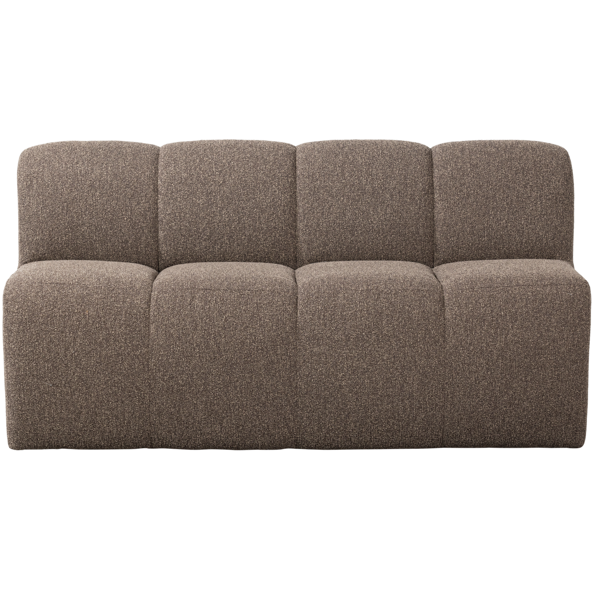 Mojo Eetbankje 164 Cm Met Rugleuning Boucle Bruin Melange