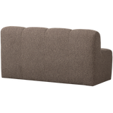Mojo Eetbankje 164 Cm Met Rugleuning Boucle Bruin Melange