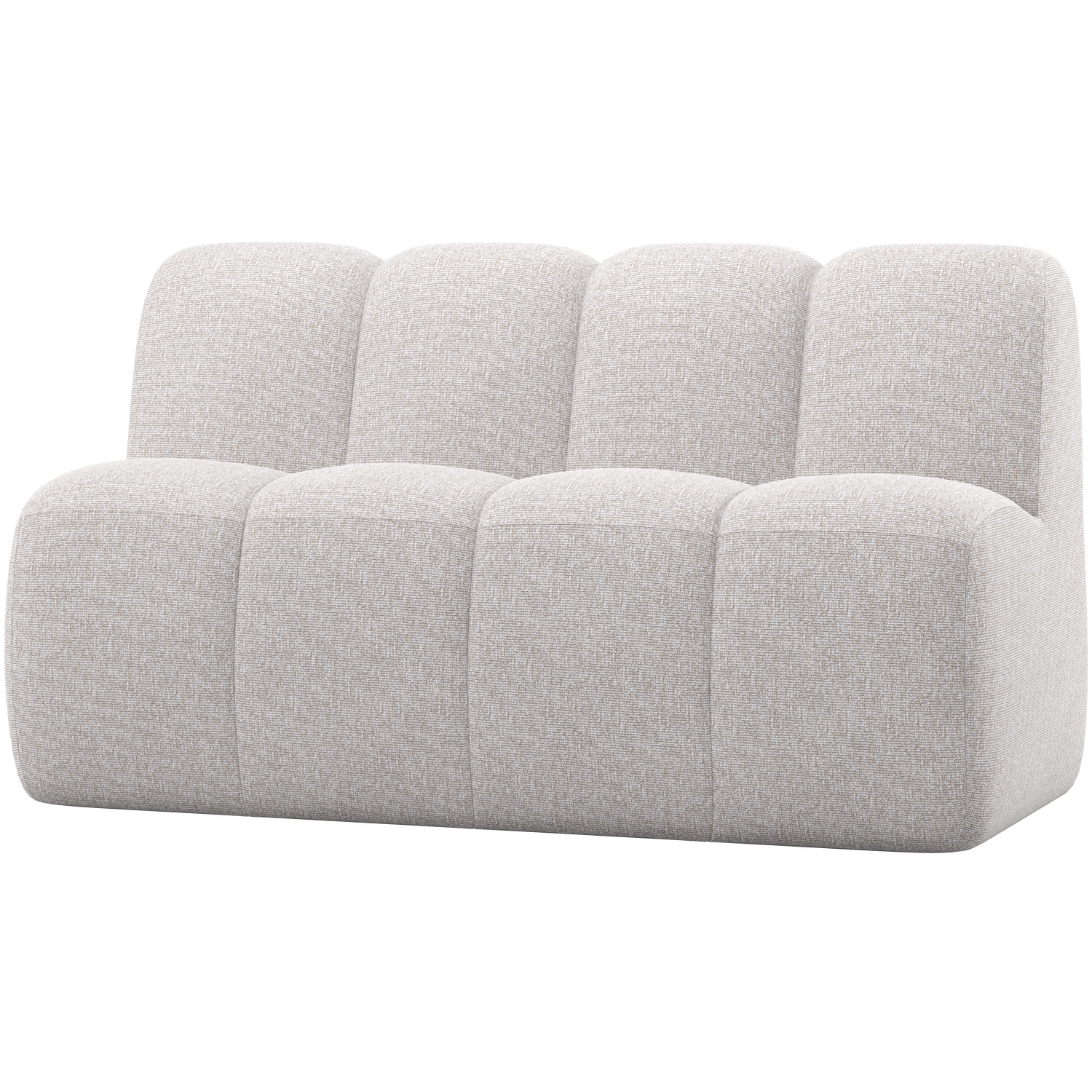 Mojo Eetbankje 164 Cm Met Rugleuning Boucle Ecru Melange