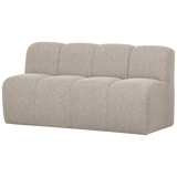 Mojo Eetbankje 164 Cm Met Rugleuning Boucle Beige Melange