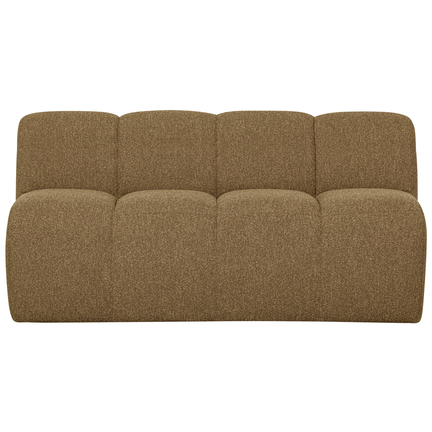 Mojo Eetbankje 164 Cm Rugleuning Boucle Geel/Bruin Melange