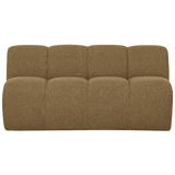 Mojo Eetbankje 164 Cm Rugleuning Boucle Geel/Bruin Melange