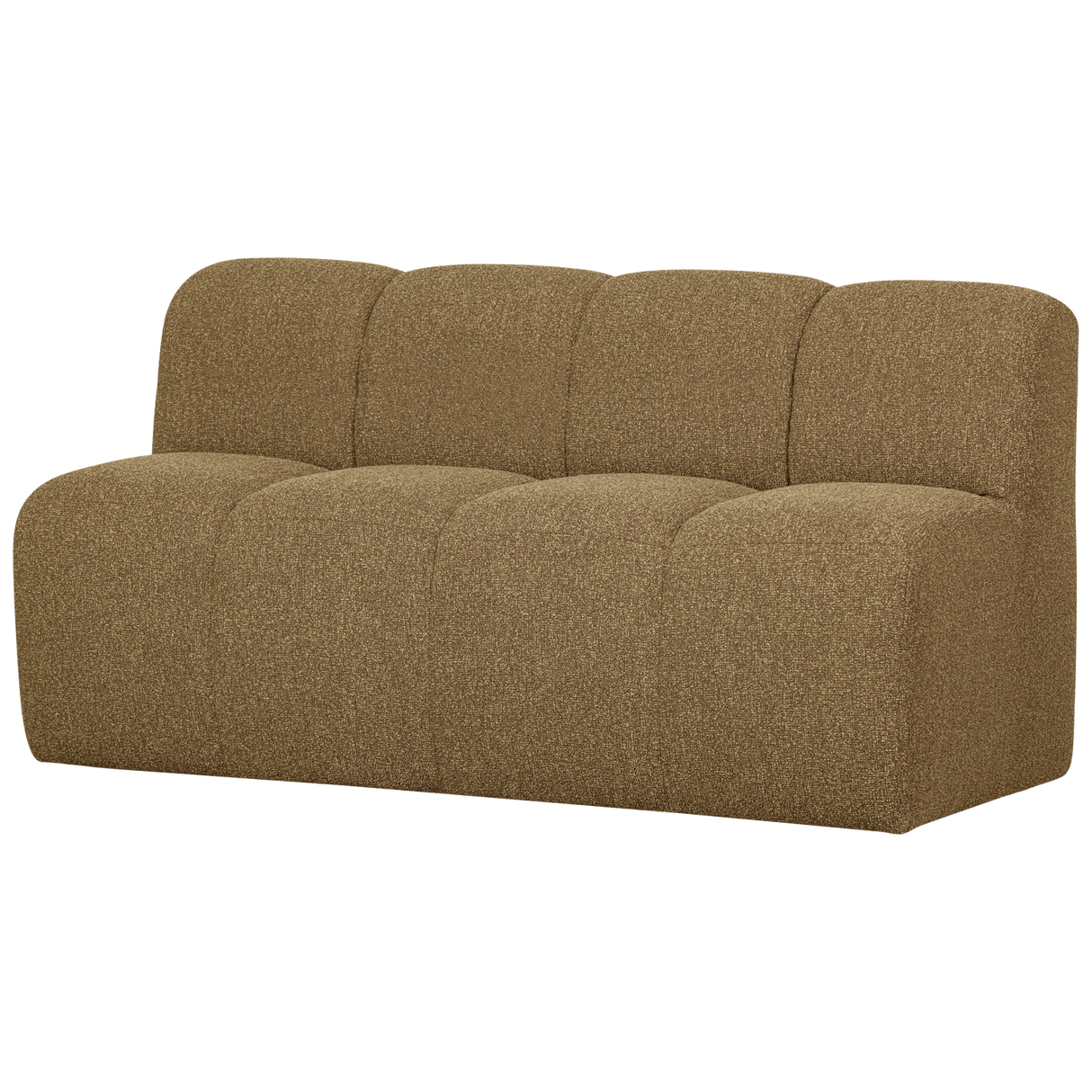 Mojo Eetbankje 164 Cm Rugleuning Boucle Geel/Bruin Melange