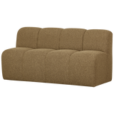 Mojo Eetbankje 164 Cm Rugleuning Boucle Geel/Bruin Melange