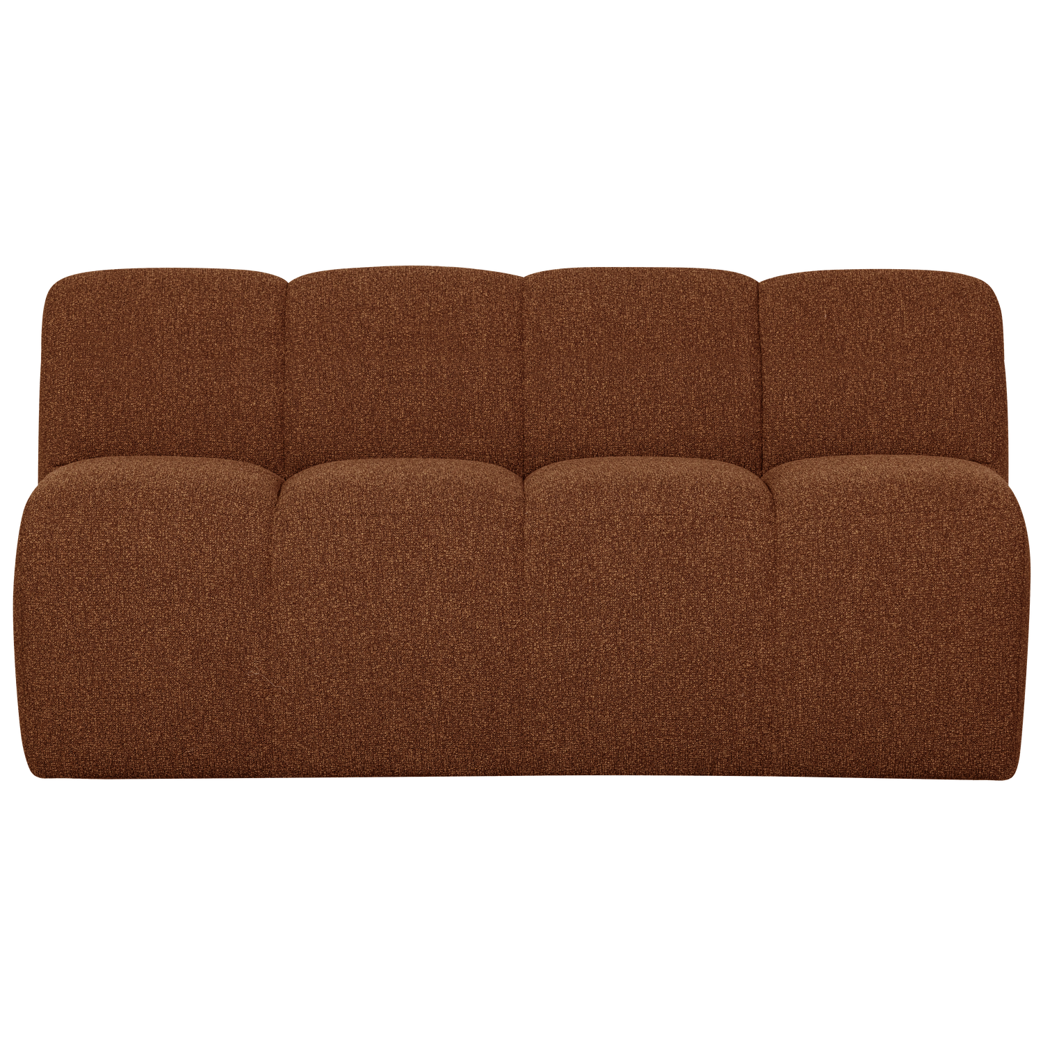 Mojo Eetbankje 164 Cm Met Rugleuning Boucle Roestbruin Mel