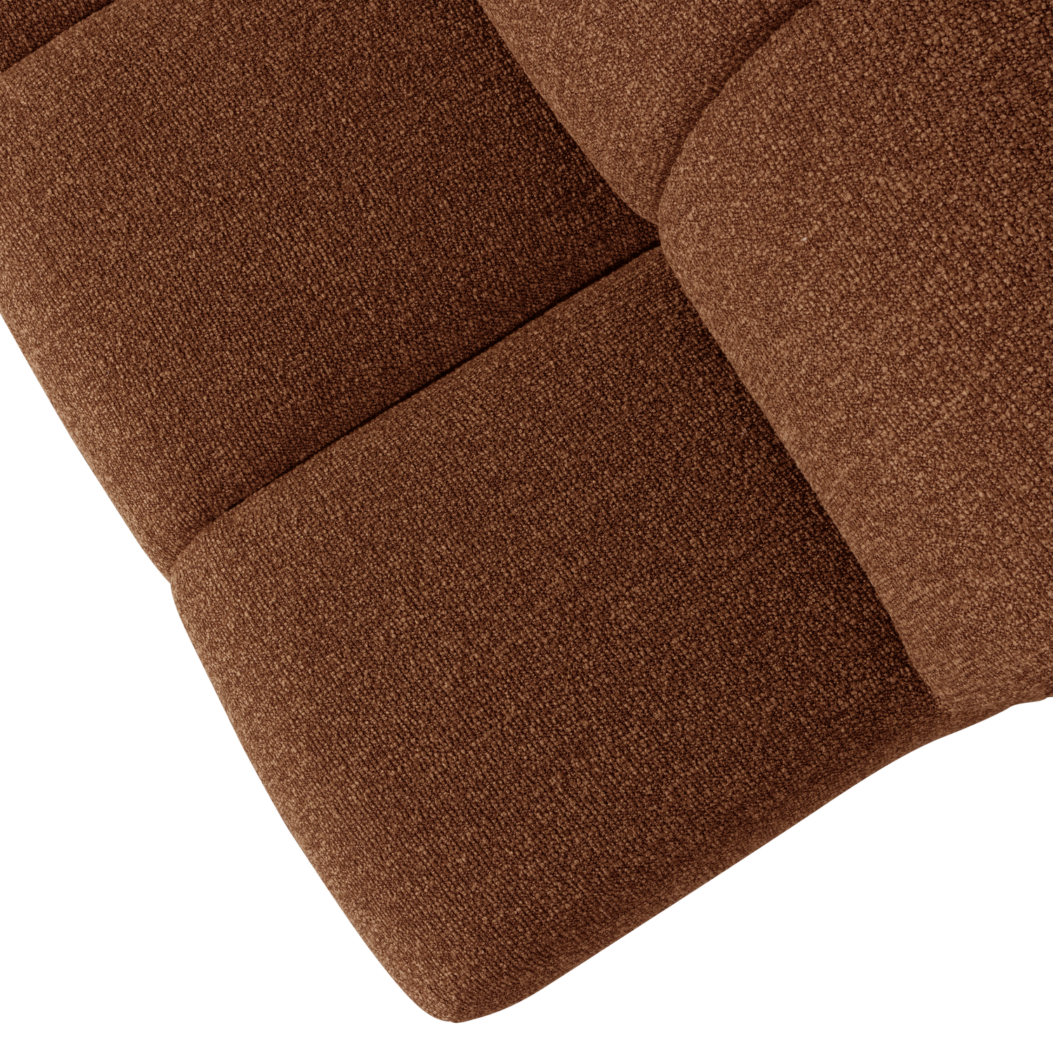 Mojo Eetbankje 164 Cm Met Rugleuning Boucle Roestbruin Mel