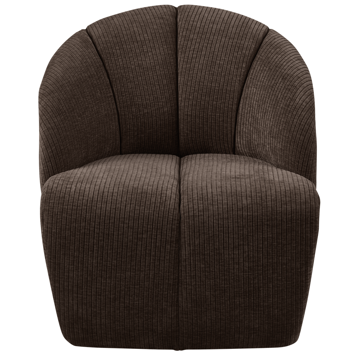 Mojo Draaifauteuil Ribstof Bruin
