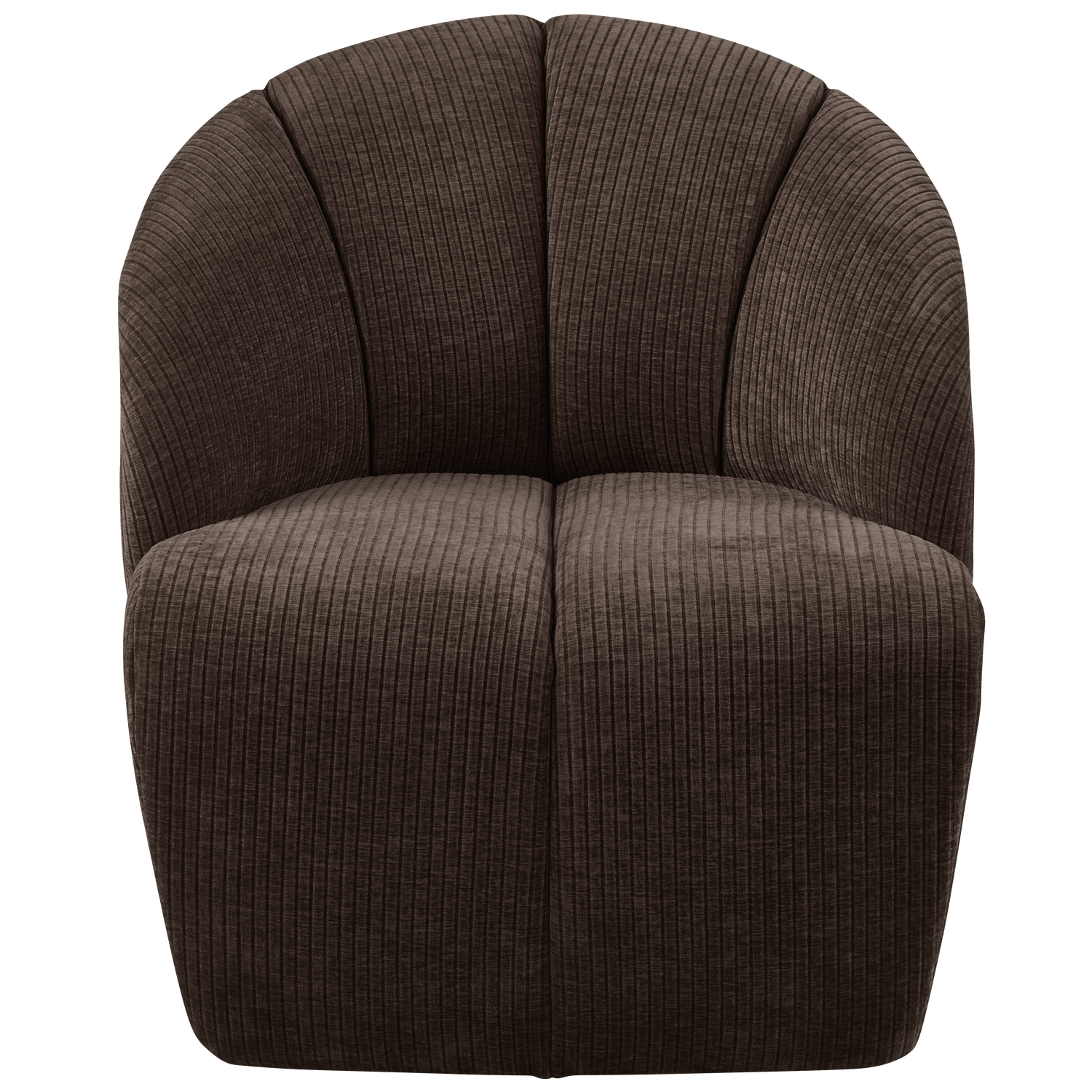 Mojo Draaifauteuil Ribstof Bruin
