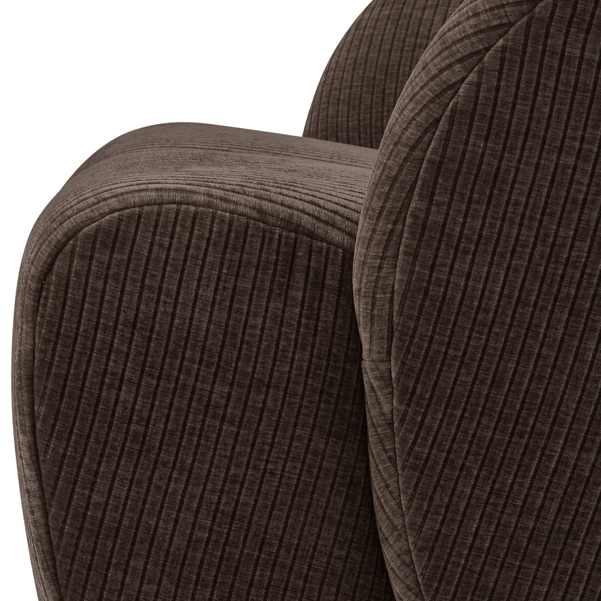 Mojo Draaifauteuil Ribstof Bruin