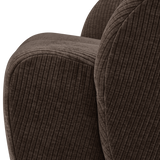 Mojo Draaifauteuil Ribstof Bruin