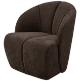 Mojo Draaifauteuil Ribstof Bruin