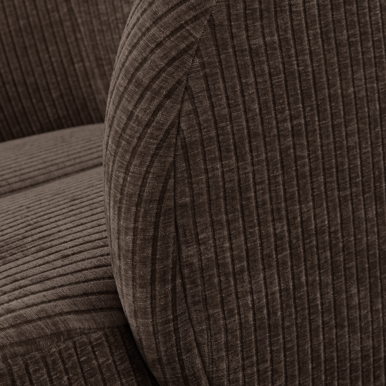 Mojo Draaifauteuil Ribstof Bruin