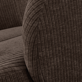 Mojo Draaifauteuil Ribstof Bruin
