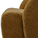 Mojo Draaifauteuil Ribstof Honinggeel