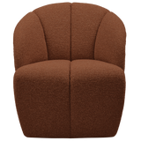 Mojo Draaifauteuil Boucle Roestbruin Melange