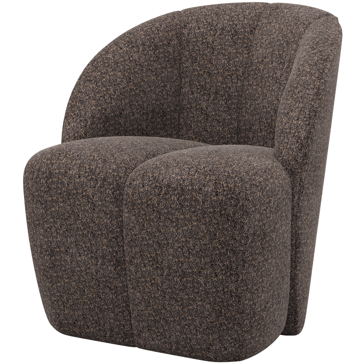 Mojo Draaifauteuil Wollig Bruin