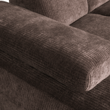 Mojo Chaise Longue Bank Links Ribstof Bruin