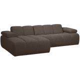 Mojo Chaise Longue Bank Links Boucle Bruin Melange