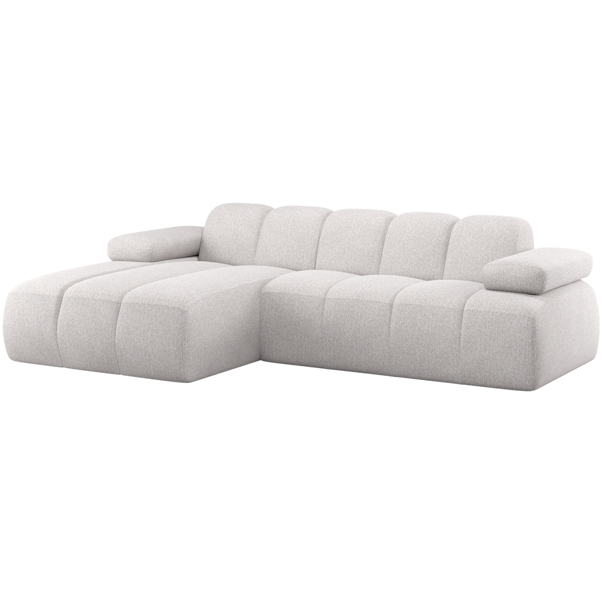 Mojo Chaise Longue Bank Links Boucle Ecru Melange
