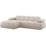 Mojo Chaise Longue Bank Links Ribstof Ecru