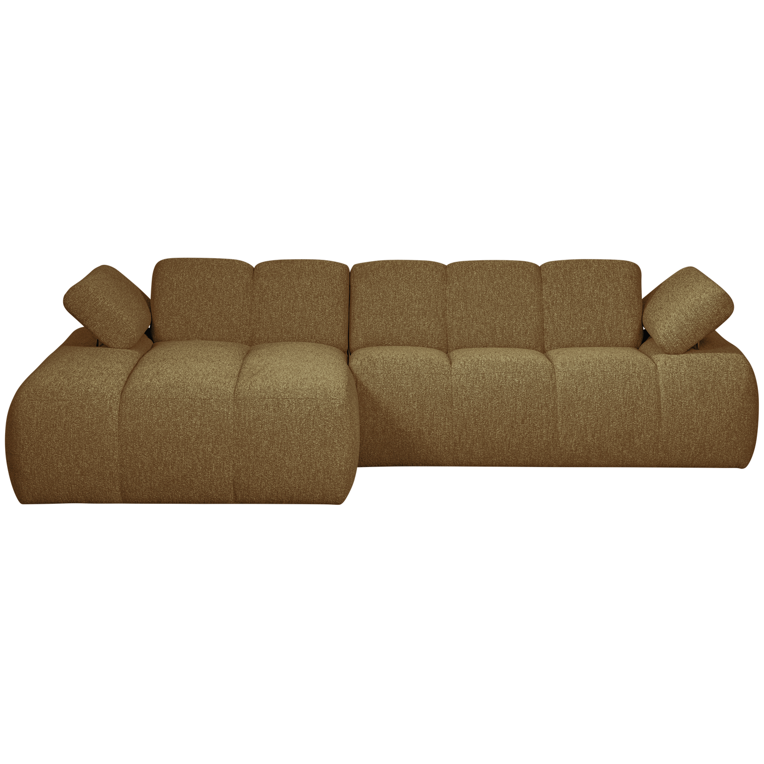 Mojo Chaise Longue Bank Links Boucle Geel/Bruin Melange
