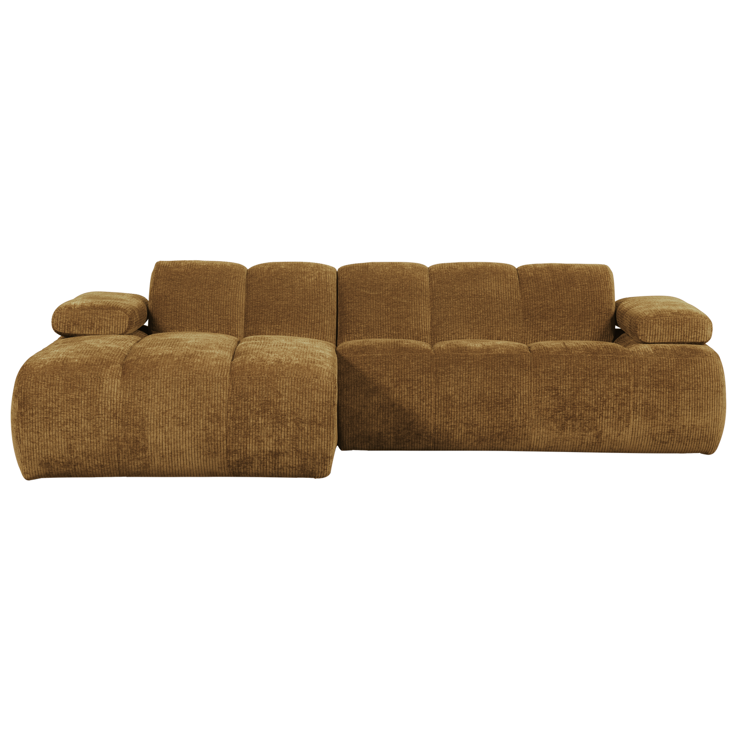 Mojo Chaise Longue Bank Links Ribstof Honinggeel